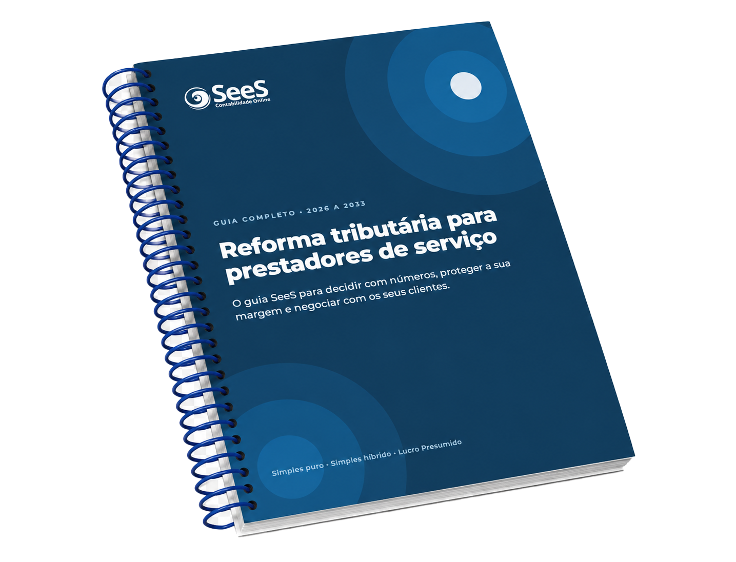 Mockup do guia gratuito sobre a Reforma Tributária